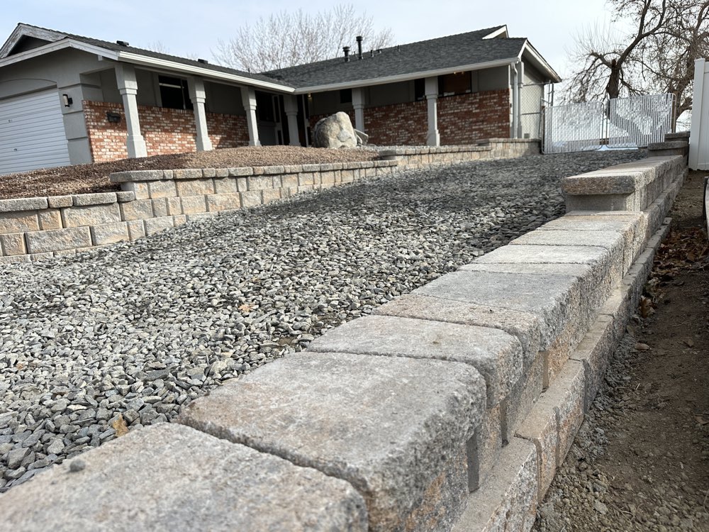 Travis Front Retaining Wall